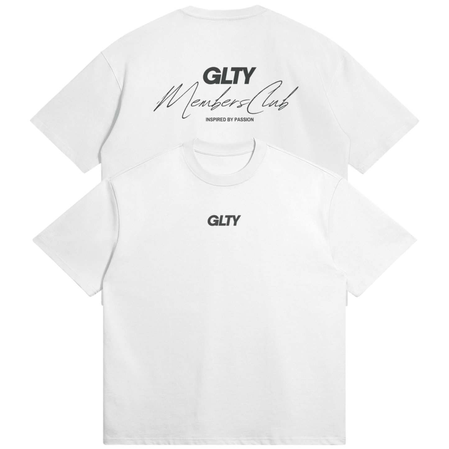 GLTY Members Club - Oversized Tee - White
